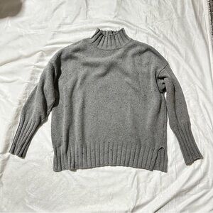 Petal & Pup Gray Cowl Neck Sweater